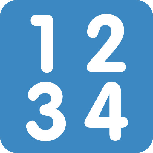 Input Numbers Emoji from Twemoji Emoji Set