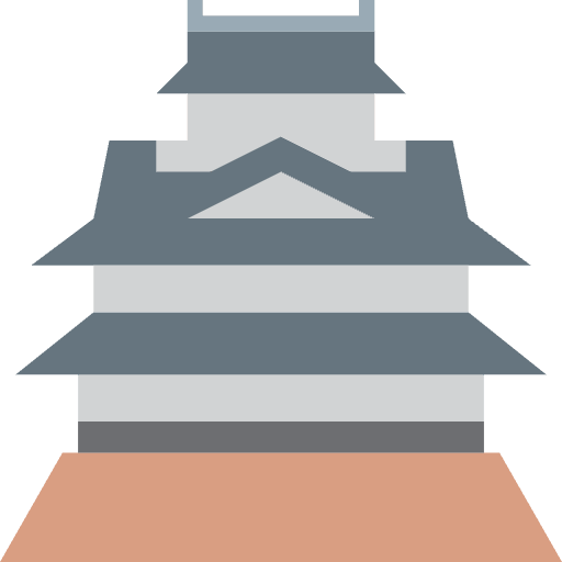 Japanese Castle Emoji from Twemoji Emoji Set