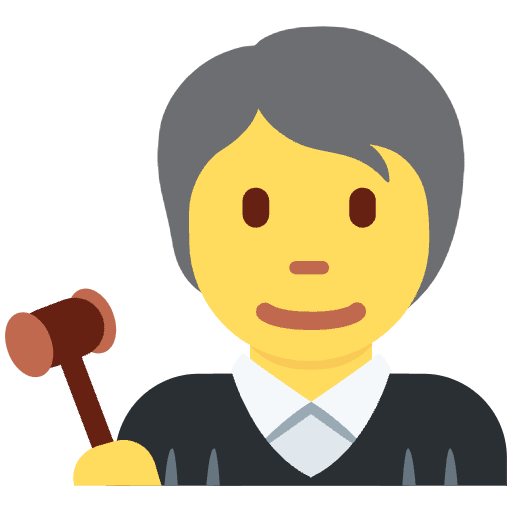 Judge Emoji from Twemoji Set