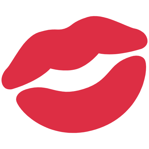 Kiss Mark Emoji from Twemoji Emoji Set