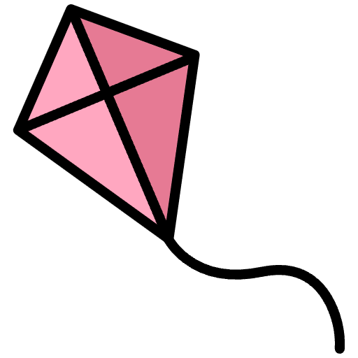 Kite Emoji from OpenMoji Set