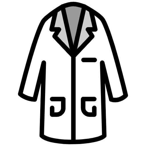 Lab Coat Emoji from OpenMoji Emoji Set