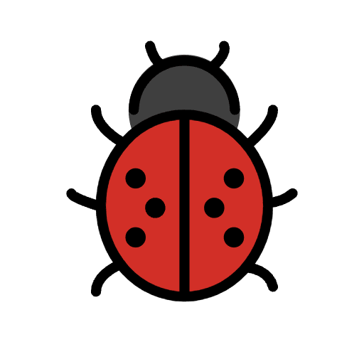 Lady Beetle Emoji from OpenMoji Set