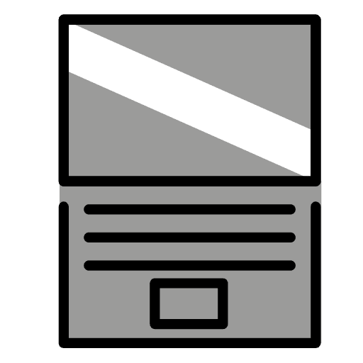 Laptop Emoji from OpenMoji Emoji Set