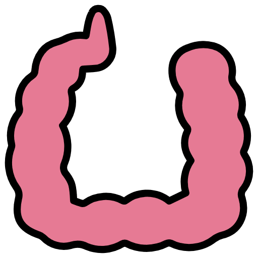Large Intestine Emoji from OpenMoji Emoji Set
