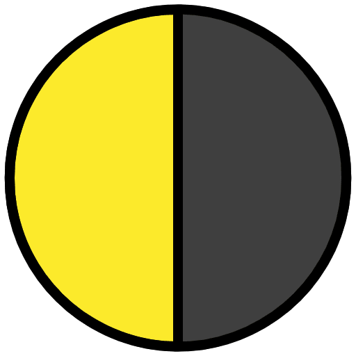Last Quarter Moon Emoji from OpenMoji Set