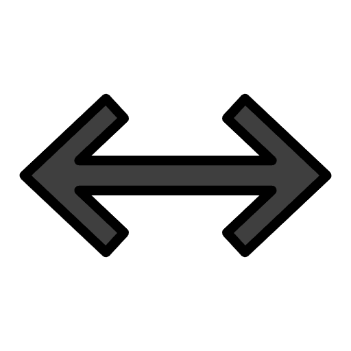 Left Right Arrow Emoji from OpenMoji Emoji Set
