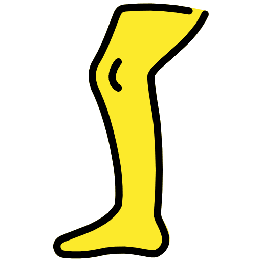 Leg Emoji from OpenMoji Emoji Set
