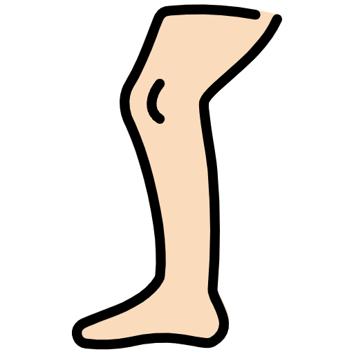 Leg Light Skin Tone Emoji from OpenMoji Emoji Set