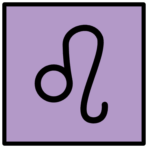 Leo Emoji from OpenMoji Emoji Set