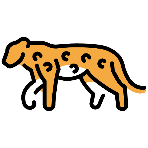 Leopard Emoji from OpenMoji Emoji Set