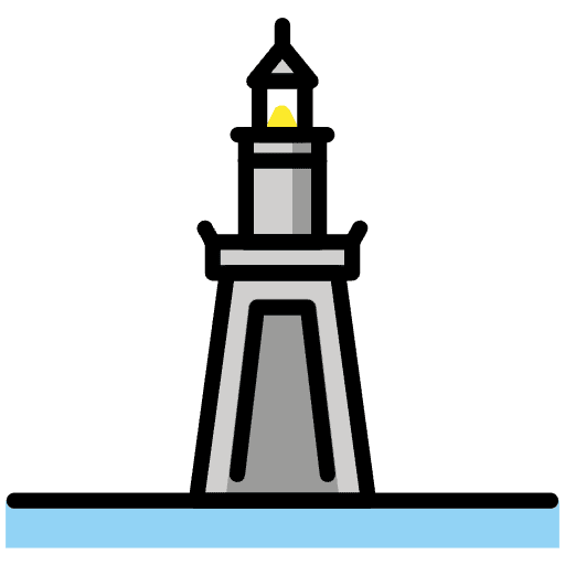 Lighthouse Of Alexandria Element from OpenMoji Emoji Set