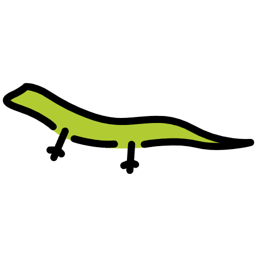 Lizard Emoji from OpenMoji Emoji Set