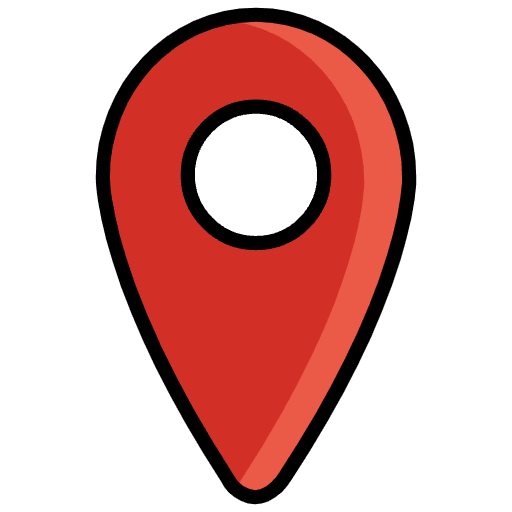 Location Indicator Red Emoji from OpenMoji Emoji Set