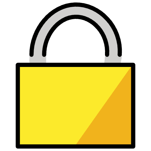 Locked Emoji from OpenMoji Set