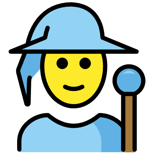 Mage Emoji from OpenMoji Set