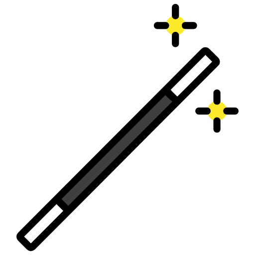Magic Wand Emoji from OpenMoji Emoji Set