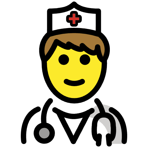 Male Doctor Emoji from OpenMoji Emoji Set
