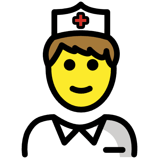 Male Nurse Emoji from OpenMoji Set