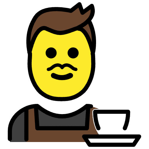 Man Barista Emoji from OpenMoji Set
