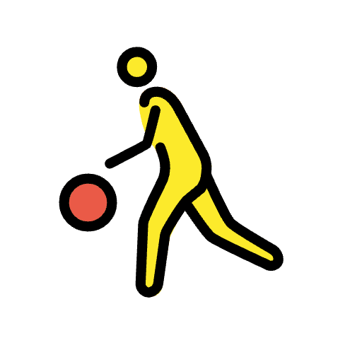 Man Bouncing Ball Emoji from OpenMoji Set
