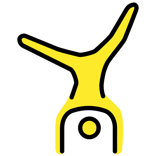 Man Cartwheeling Emoji from OpenMoji Emoji Set