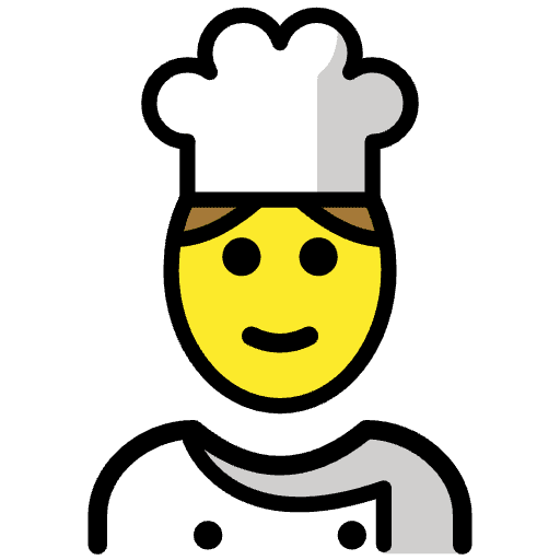 Man Cook Emoji from OpenMoji Set