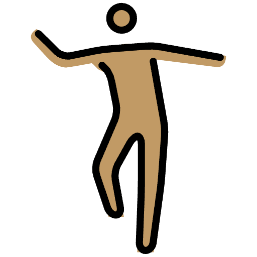 Man Dancing Medium Skin Tone Element from OpenMoji Emoji Set