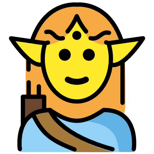 Man Elf Emoji from OpenMoji Emoji Set