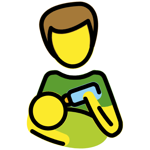 Man Feeding Baby Emoji from OpenMoji Emoji Set