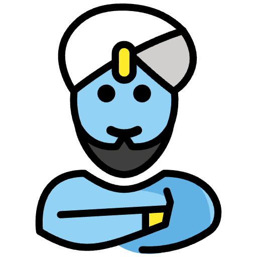 Man Genie Emoji from OpenMoji Set