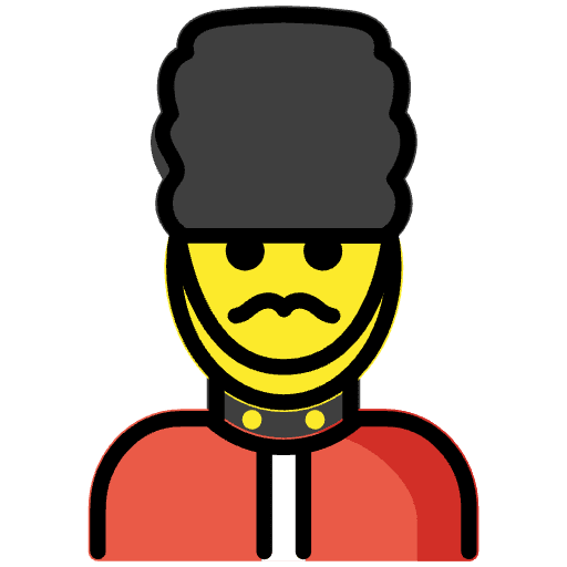 Man Guard Emoji from OpenMoji Emoji Set