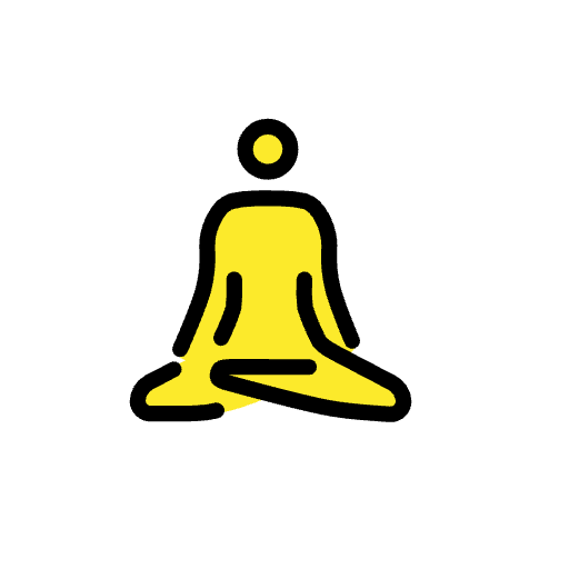 Man In Lotus Position Emoji from OpenMoji Emoji Set