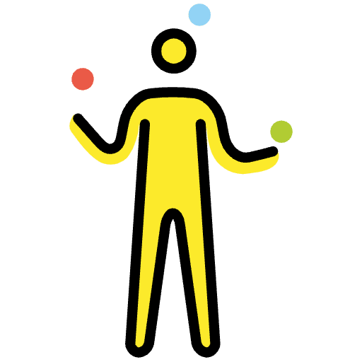 Man Juggling Emoji from OpenMoji Emoji Set