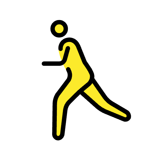 Man Running Emoji from OpenMoji Set