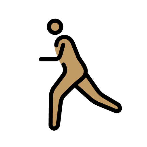 Man Running Medium Skin Tone Element from OpenMoji Emoji Set