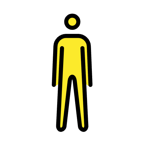 Man Standing Emoji from OpenMoji Set