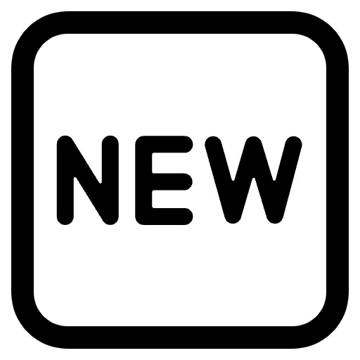 New Button High Contrast Emoji from Fluent Emoji High Contrast Set