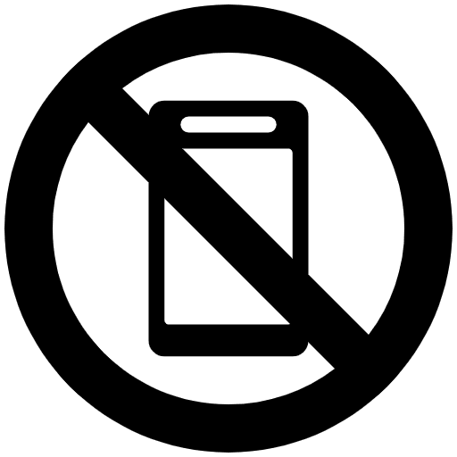 No Mobile Phones High Contrast Element from Fluent Emoji High Contrast Set