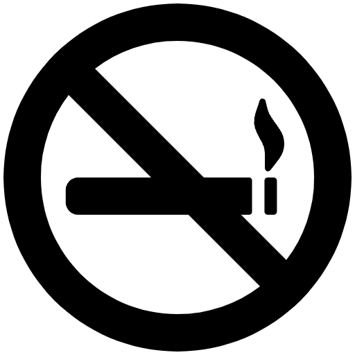 No Smoking High Contrast Emoji from Fluent Emoji High Contrast Set