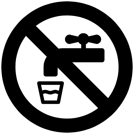 Non Potable Water High Contrast Element from Fluent Emoji High Contrast Set