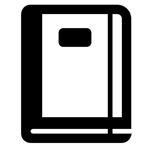 Notebook High Contrast Emoji from Fluent Emoji High Contrast Set