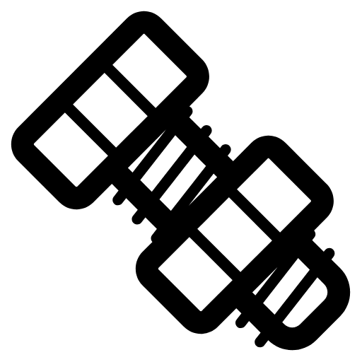 Nut And Bolt High Contrast Emoji from Fluent Emoji High Contrast Set