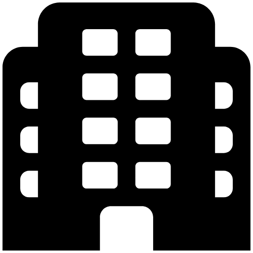 Office Building High Contrast Emoji from Fluent Emoji High Contrast Set