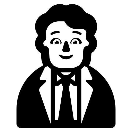 Office Worker High Contrast Default Emoji from Fluent Emoji High Contrast Set