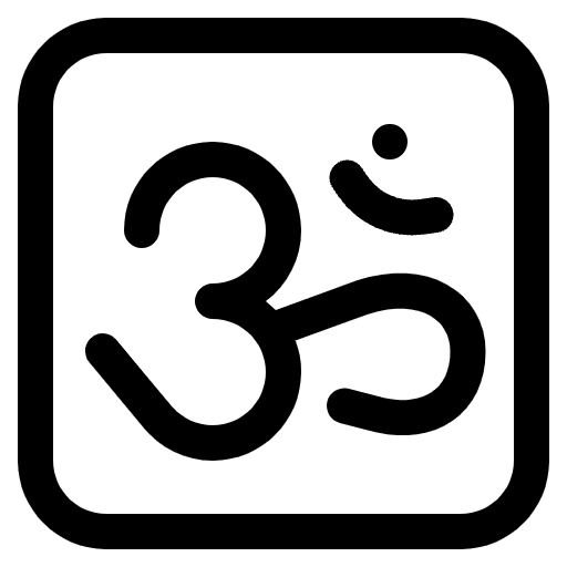 Om High Contrast Emoji from Fluent Emoji High Contrast Set
