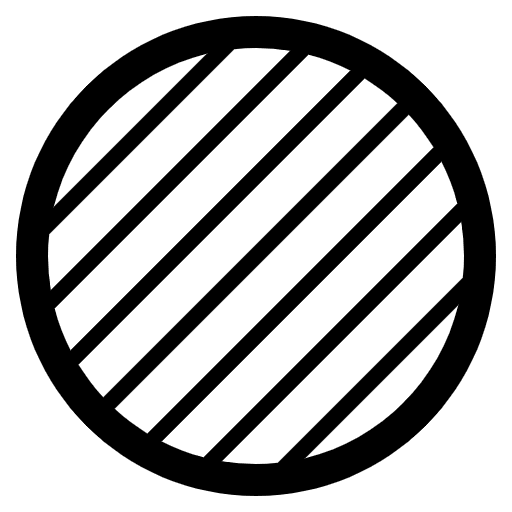 Orange Circle High Contrast Element from Fluent Emoji High Contrast Set