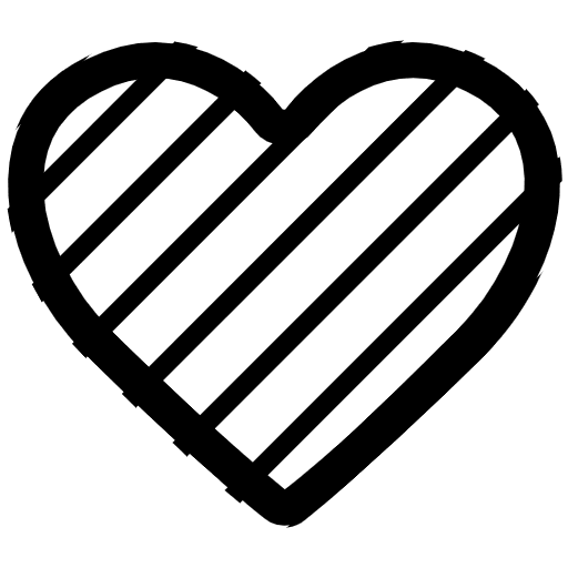 Orange Heart High Contrast Emoji from Fluent Emoji High Contrast Set
