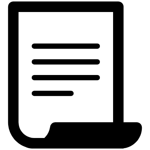 Page With Curl High Contrast Emoji from Fluent Emoji High Contrast Set