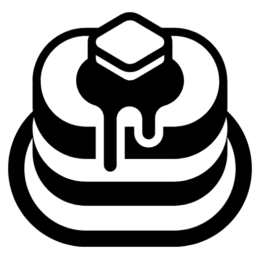 Pancakes High Contrast Element from Fluent Emoji High Contrast Set